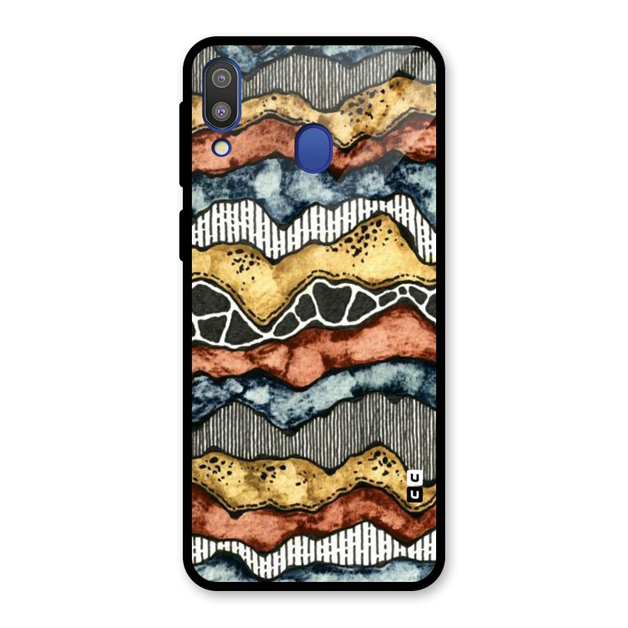 Best Texture Pattern Glass Back Case for Galaxy M20
