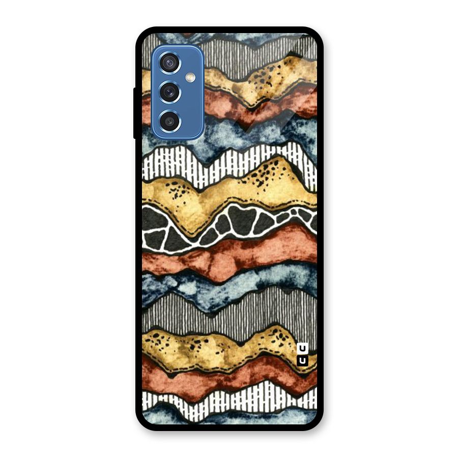 Best Texture Pattern Glass Back Case for Galaxy M52 5G