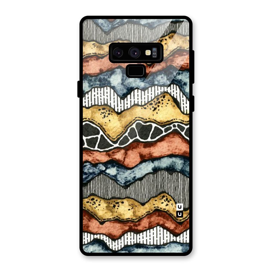 Best Texture Pattern Glass Back Case for Galaxy Note 9
