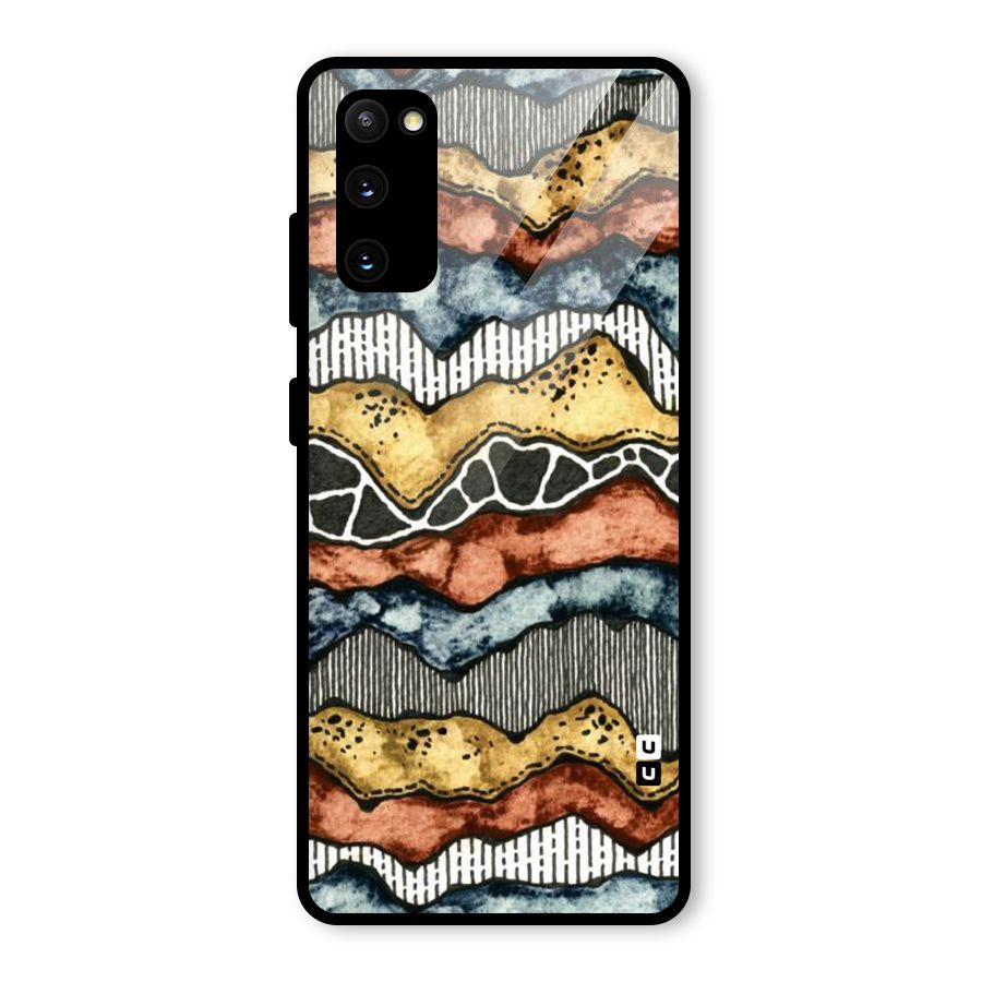 Best Texture Pattern Glass Back Case for Galaxy S20 FE 5G