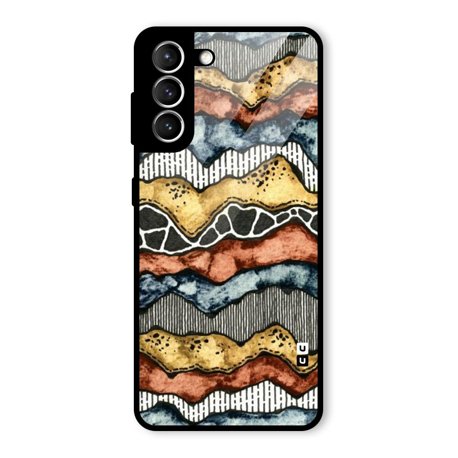 Best Texture Pattern Glass Back Case for Galaxy S21 5G