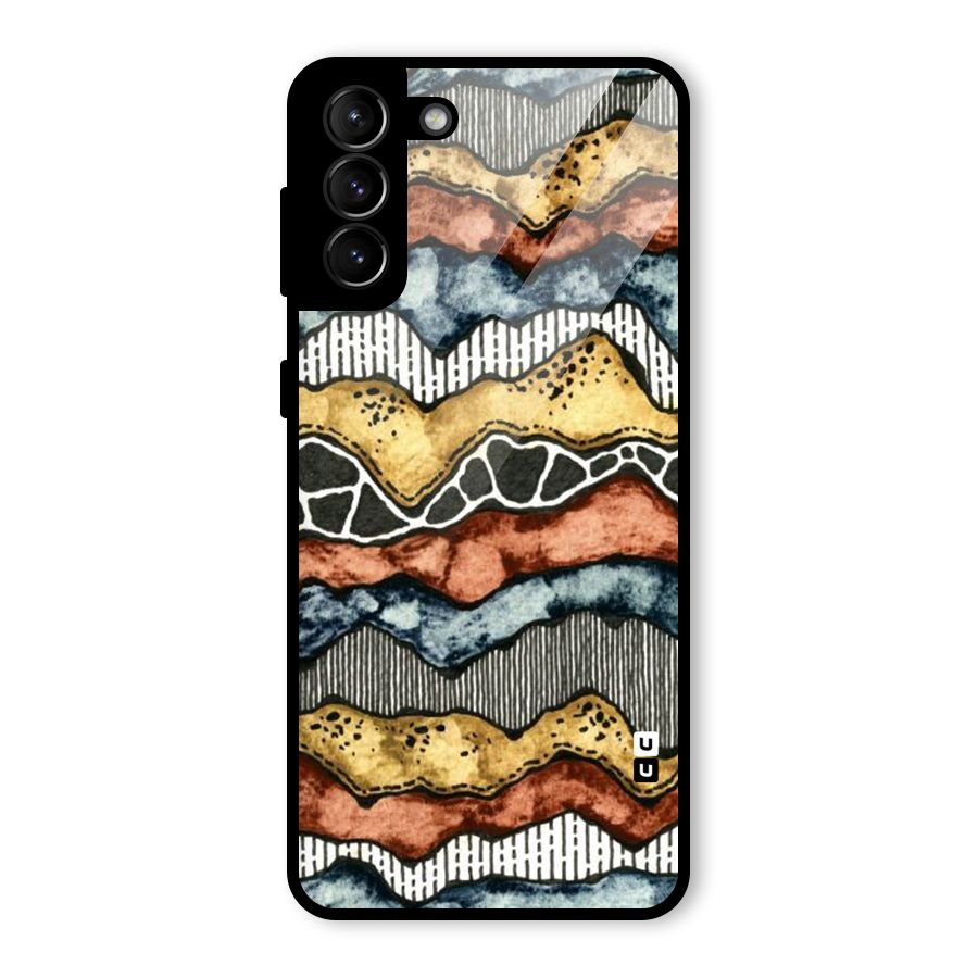 Best Texture Pattern Glass Back Case for Galaxy S21 Plus