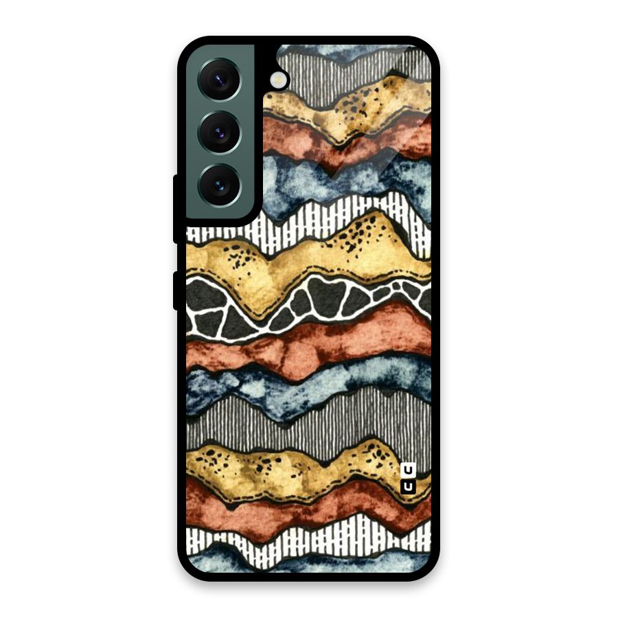Best Texture Pattern Glass Back Case for Galaxy S22 5G