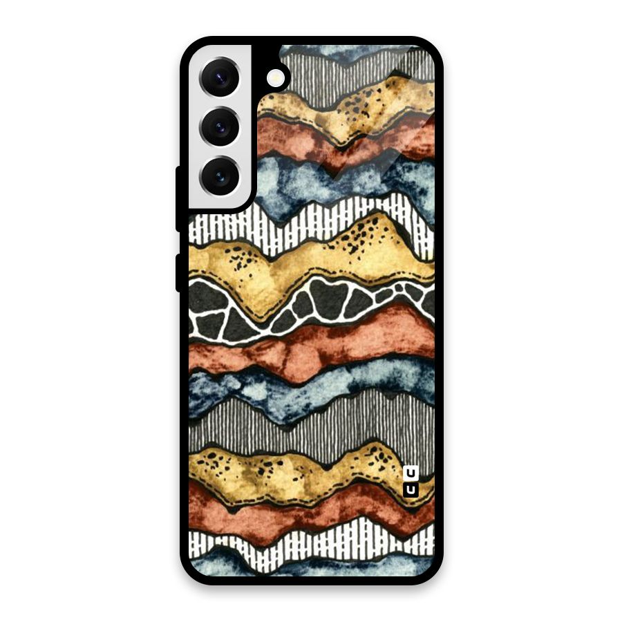 Best Texture Pattern Glass Back Case for Galaxy S22 Plus 5G
