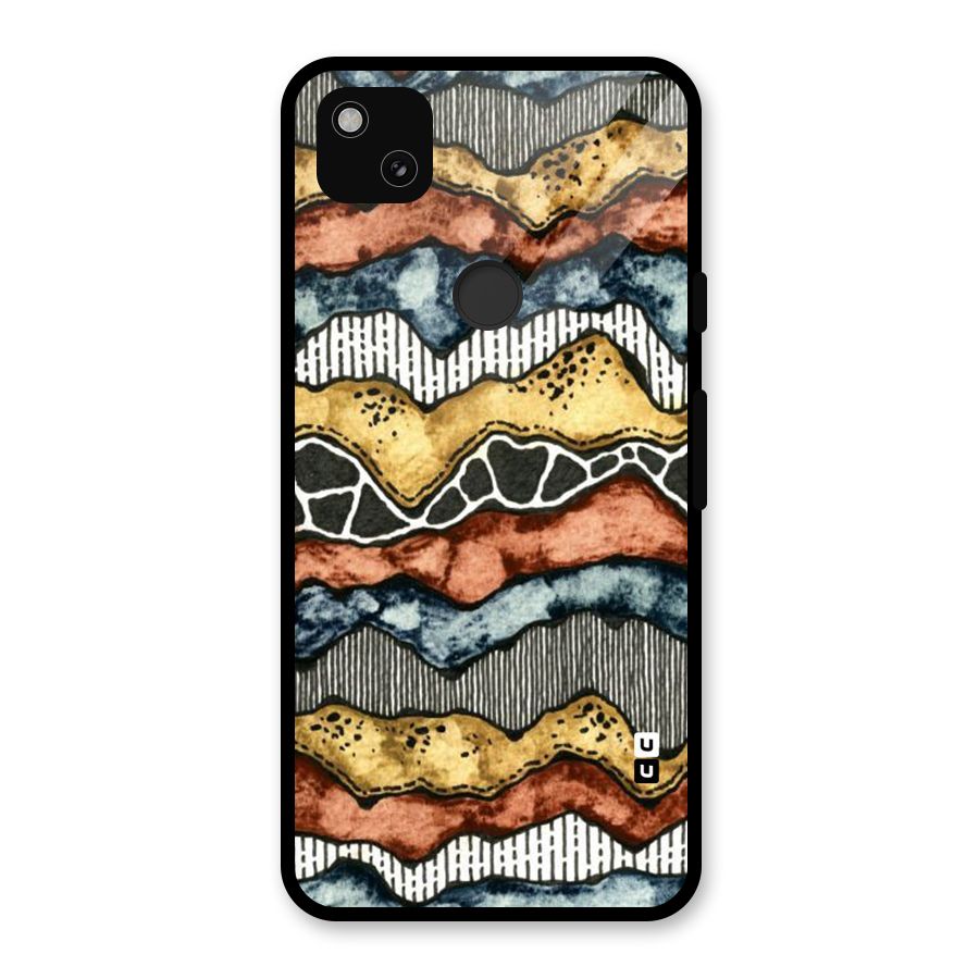 Best Texture Pattern Glass Back Case for Google Pixel 4a