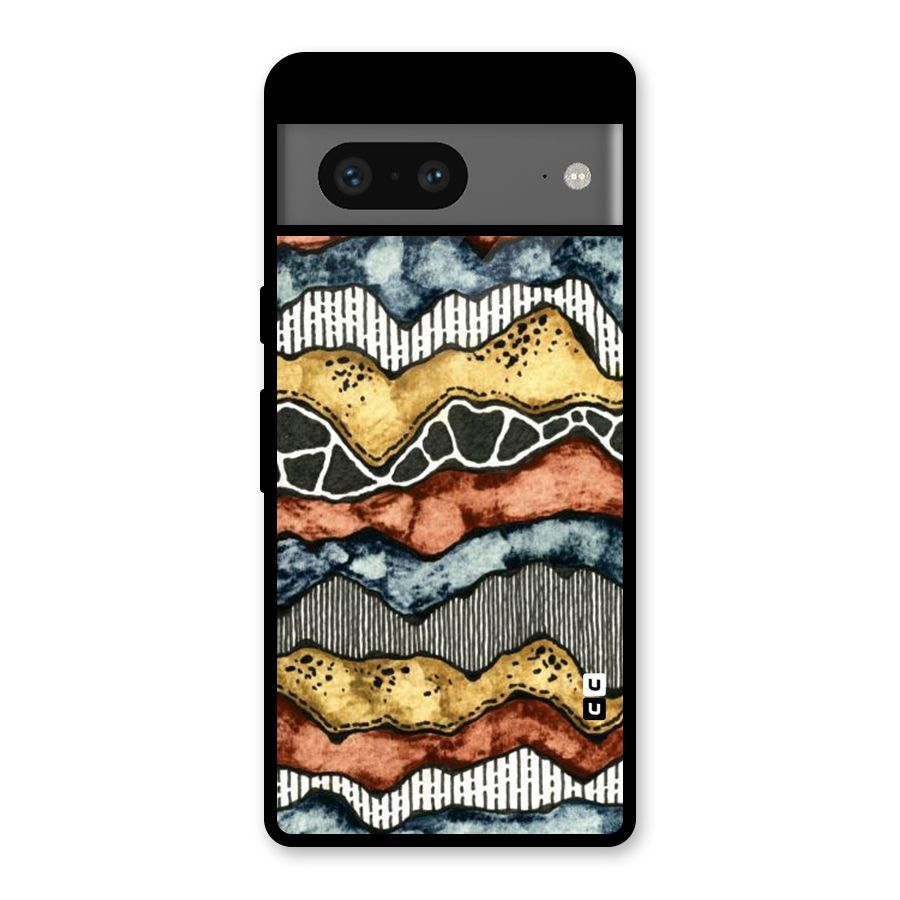 Best Texture Pattern Glass Back Case for Google Pixel 7