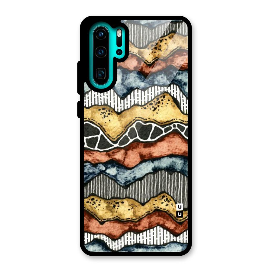 Best Texture Pattern Glass Back Case for Huawei P30 Pro