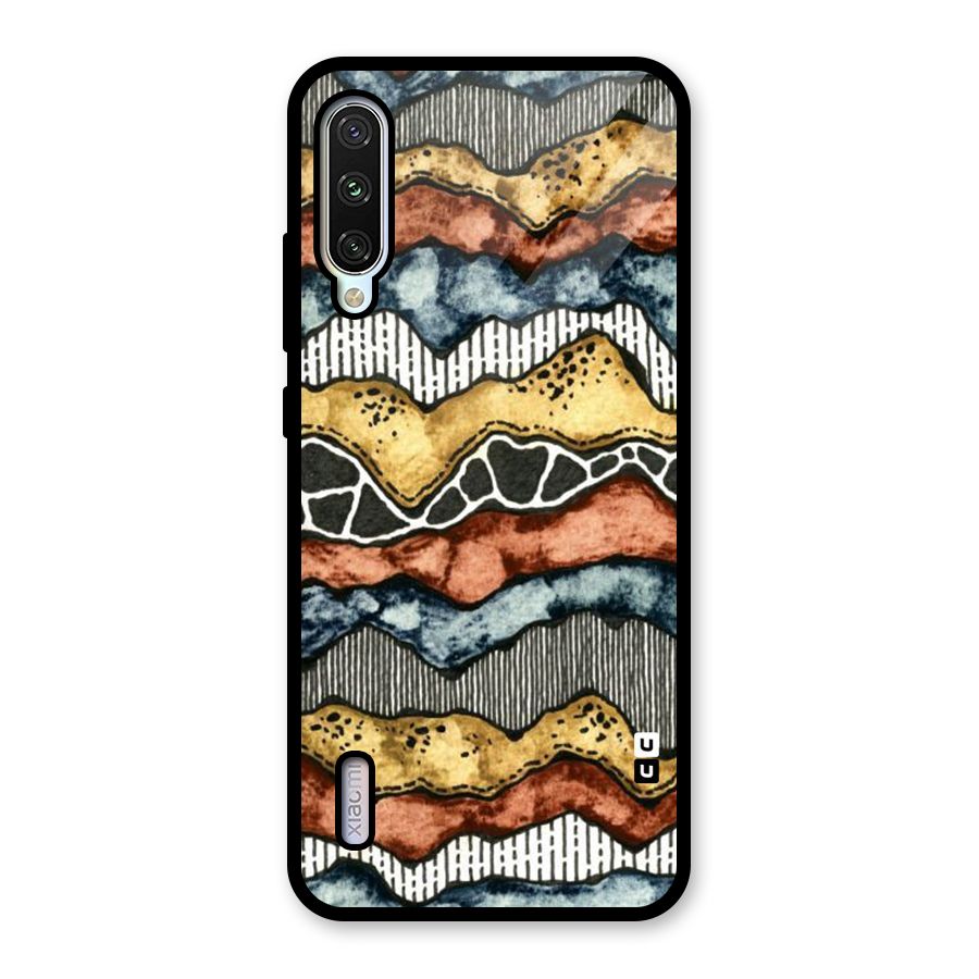 Best Texture Pattern Glass Back Case for Mi A3