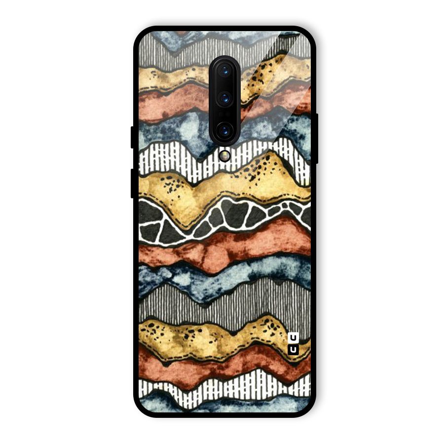 Best Texture Pattern Glass Back Case for OnePlus 7 Pro