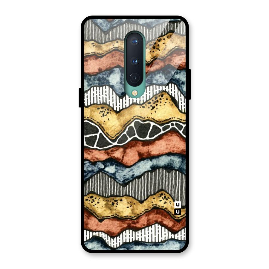Best Texture Pattern Glass Back Case for OnePlus 8