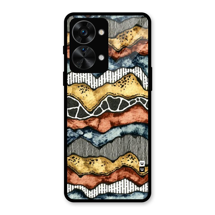 Best Texture Pattern Glass Back Case for OnePlus Nord 2T