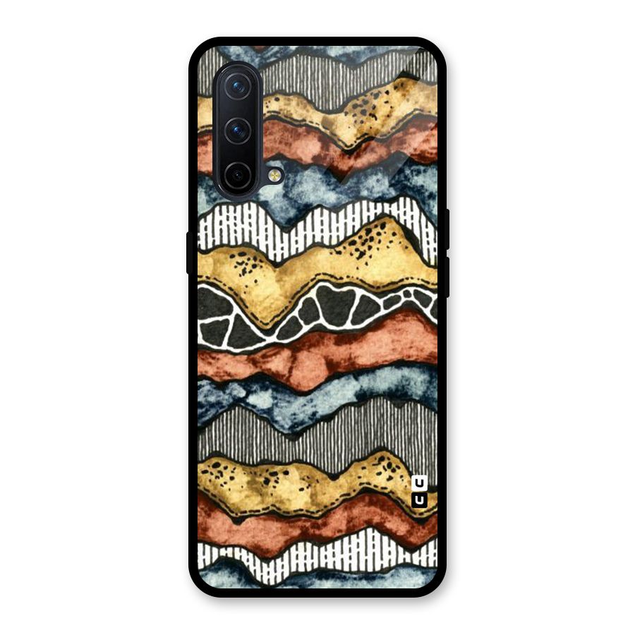 Best Texture Pattern Glass Back Case for OnePlus Nord CE 5G