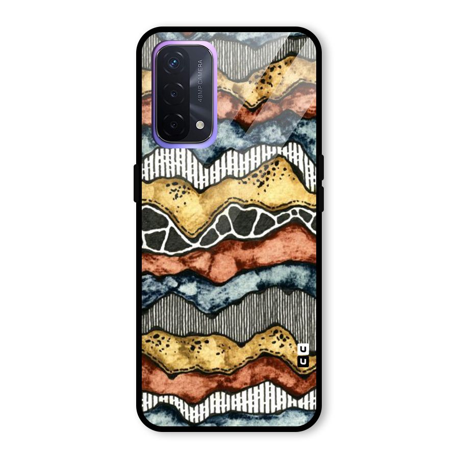 Best Texture Pattern Glass Back Case for Oppo A74 5G