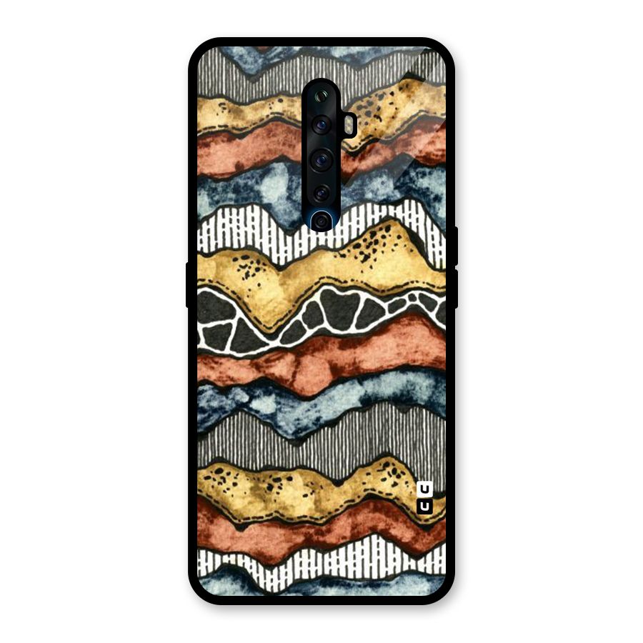 Best Texture Pattern Glass Back Case for Oppo Reno2 Z