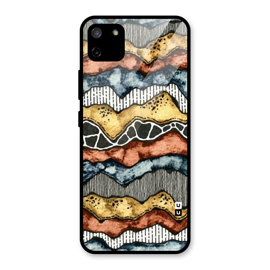 Best Texture Pattern Glass Back Case for Realme C11