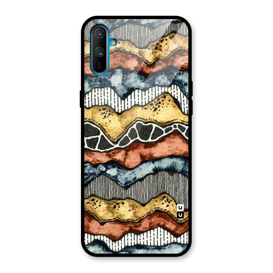 Best Texture Pattern Glass Back Case for Realme C3