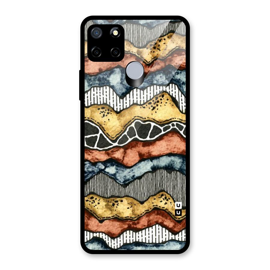 Best Texture Pattern Glass Back Case for Realme Narzo 20
