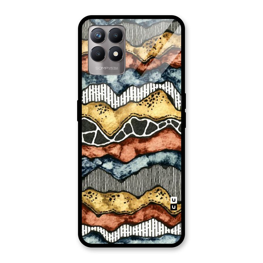 Best Texture Pattern Glass Back Case for Realme Narzo 50