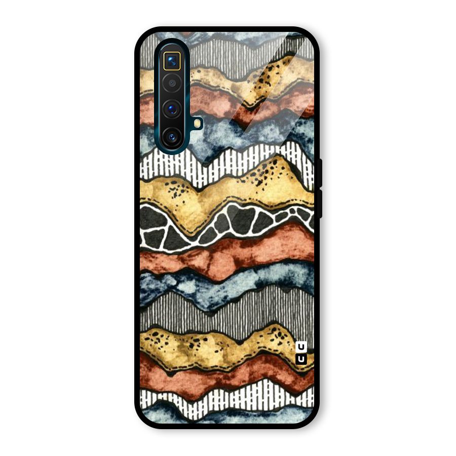 Best Texture Pattern Glass Back Case for Realme X3 SuperZoom