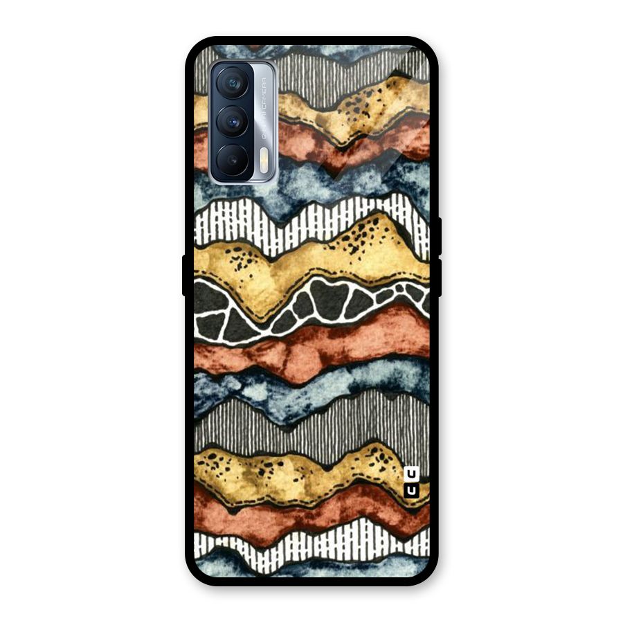Best Texture Pattern Glass Back Case for Realme X7