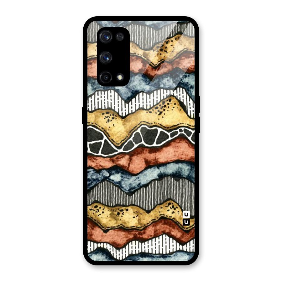 Best Texture Pattern Glass Back Case for Realme X7 Pro