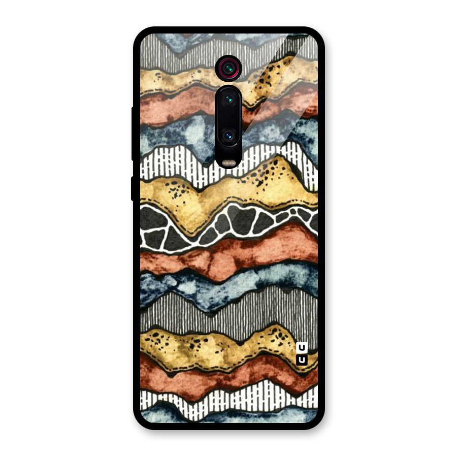 Best Texture Pattern Glass Back Case for Redmi K20 Pro