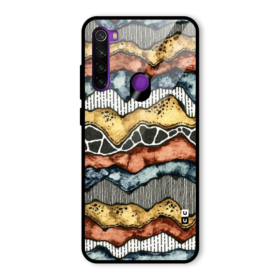 Best Texture Pattern Glass Back Case for Redmi Note 8