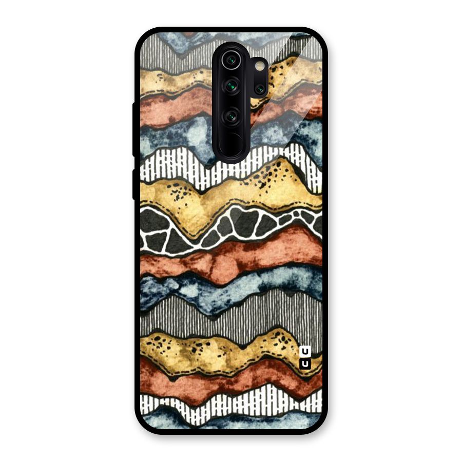 Best Texture Pattern Glass Back Case for Redmi Note 8 Pro