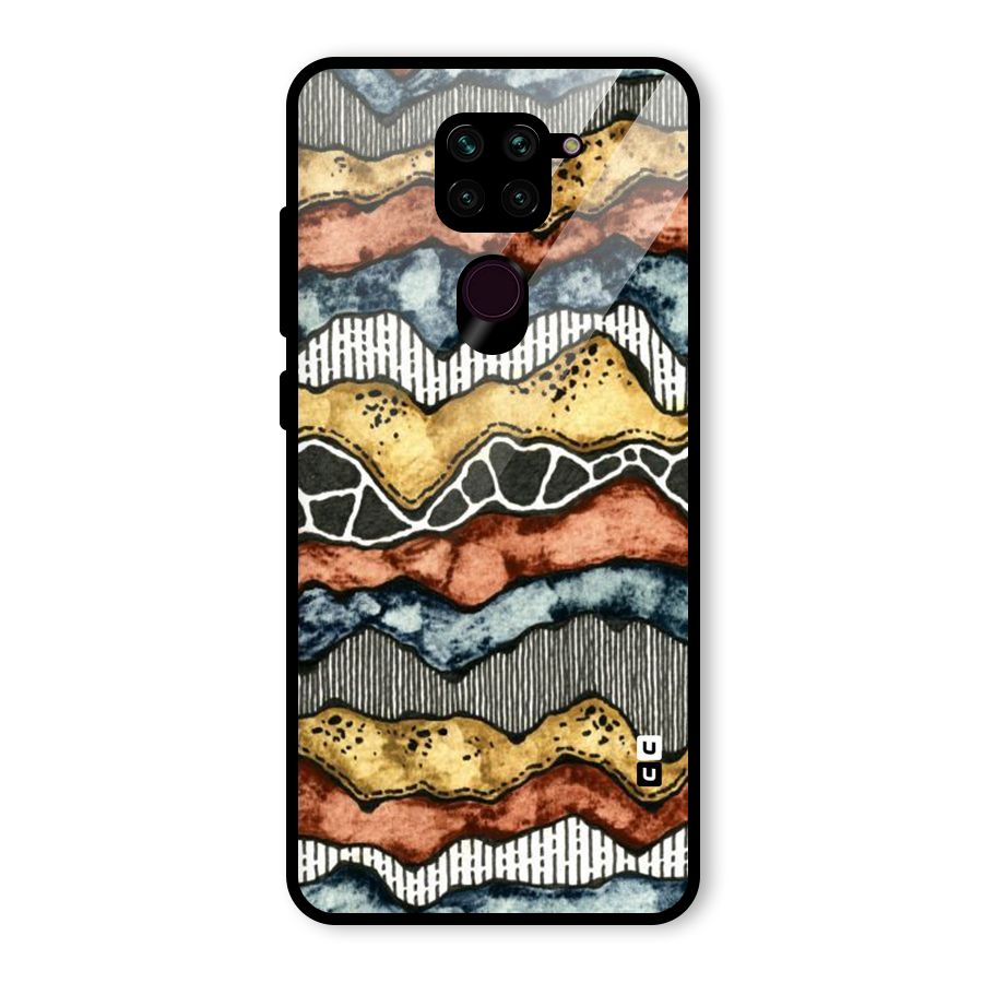 Best Texture Pattern Glass Back Case for Redmi Note 9