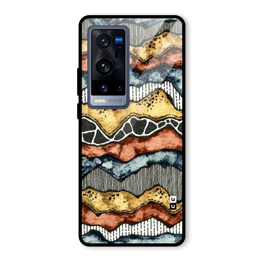 Best Texture Pattern Glass Back Case for Vivo X60 Pro Plus