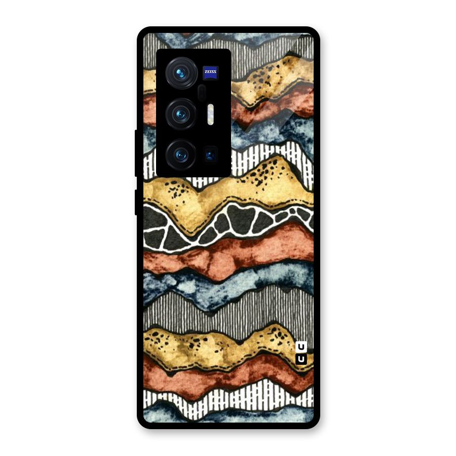 Best Texture Pattern Glass Back Case for Vivo X70 Pro Plus
