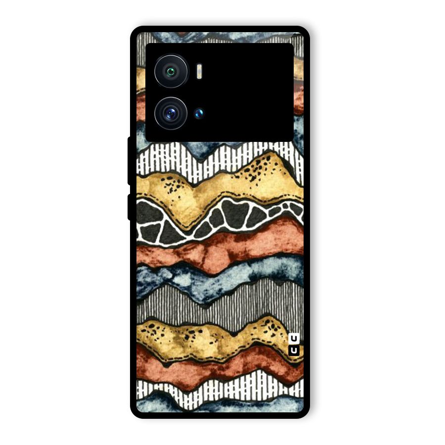 Best Texture Pattern Glass Back Case for Vivo iQOO 9 Pro