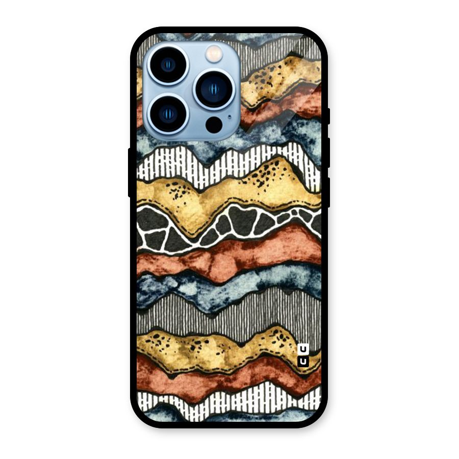 Best Texture Pattern Glass Back Case for iPhone 13 Pro