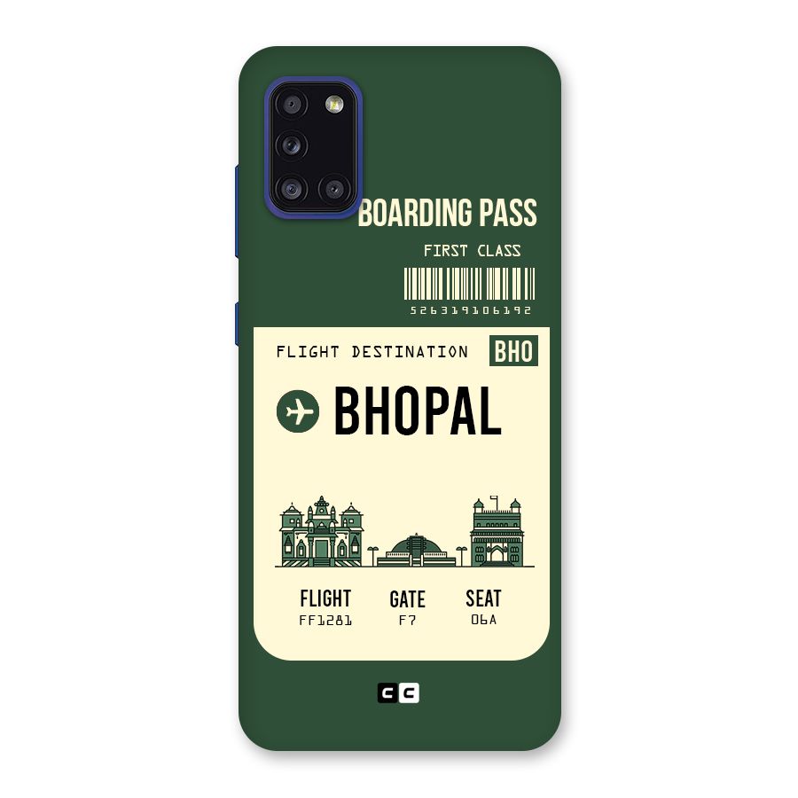 Bhopal Boarding Pass Back Case for Galaxy A31