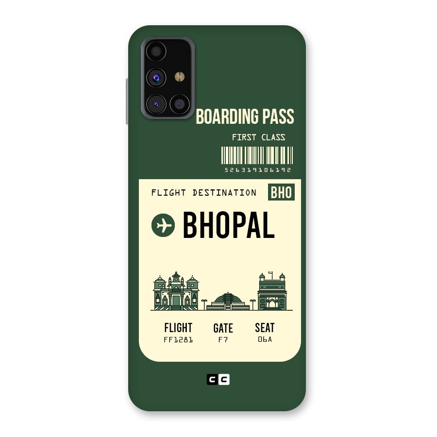 Bhopal Boarding Pass Back Case for Galaxy M31s