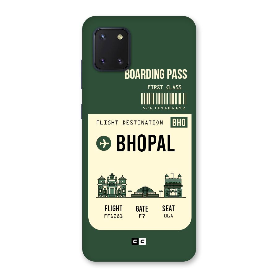 Bhopal Boarding Pass Back Case for Galaxy Note 10 Lite