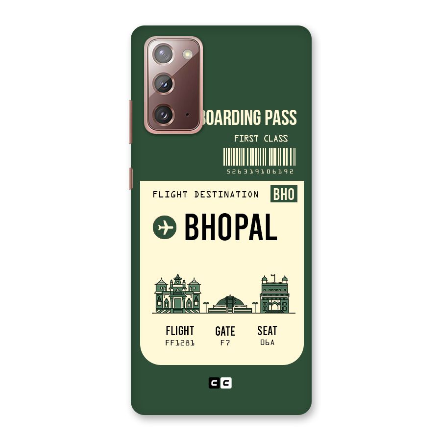 Bhopal Boarding Pass Back Case for Galaxy Note 20