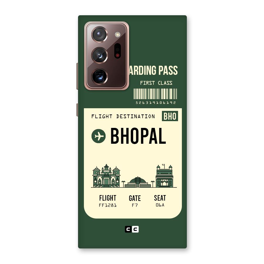 Bhopal Boarding Pass Back Case for Galaxy Note 20 Ultra