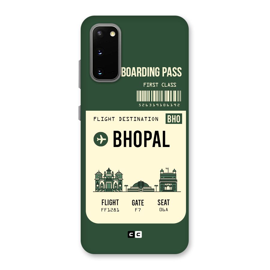 Bhopal Boarding Pass Back Case for Galaxy S20