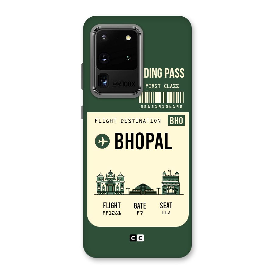Bhopal Boarding Pass Back Case for Galaxy S20 Ultra