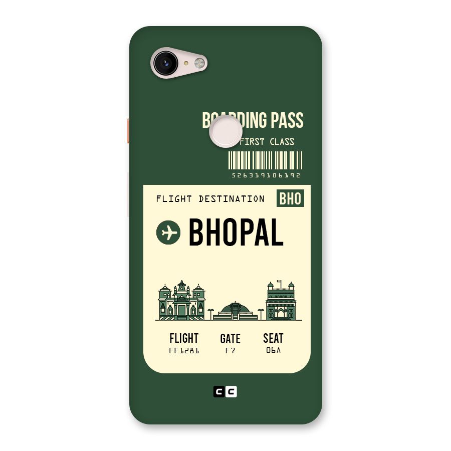 Bhopal Boarding Pass Back Case for Google Pixel 3 XL