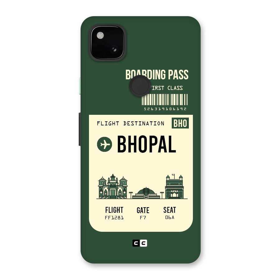 Bhopal Boarding Pass Back Case for Google Pixel 4a