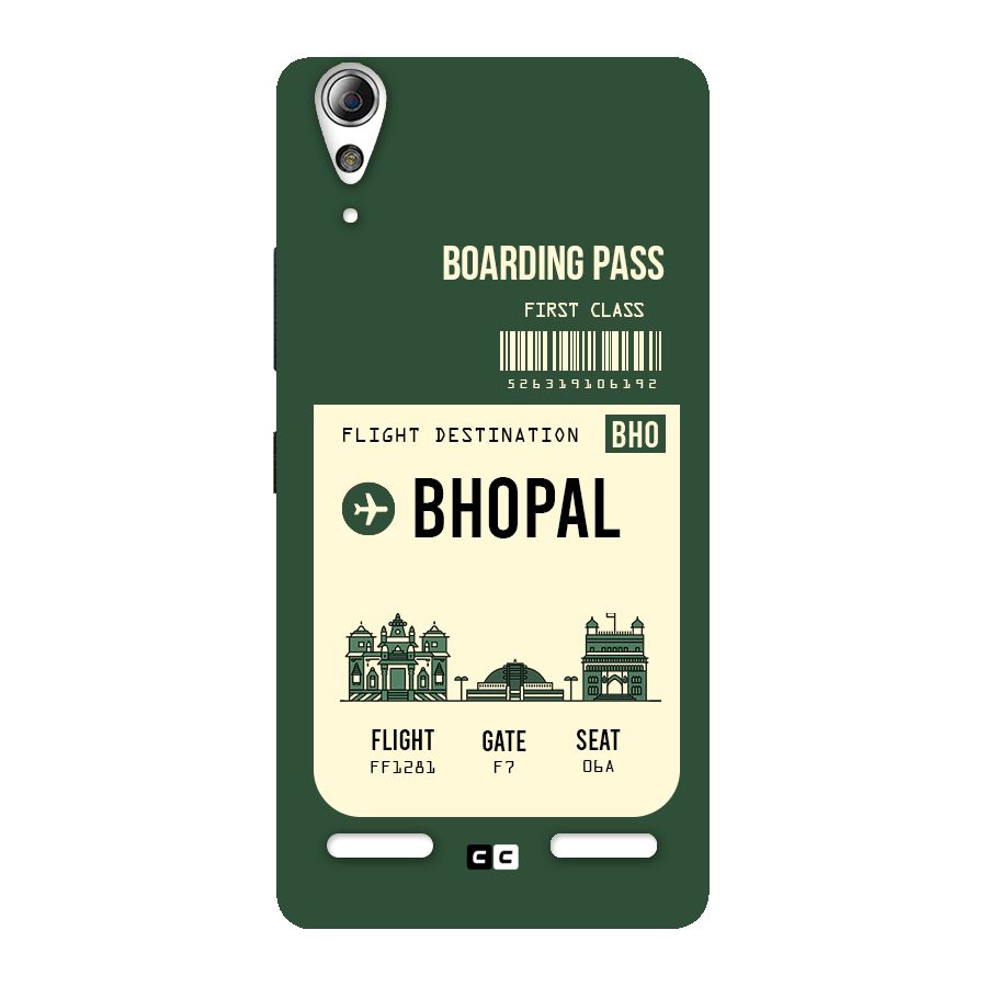 Bhopal Boarding Pass Back Case for Lenovo A6000
