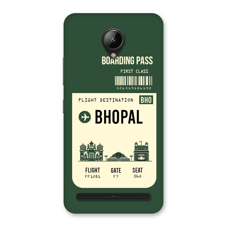 Bhopal Boarding Pass Back Case for Lenovo C2