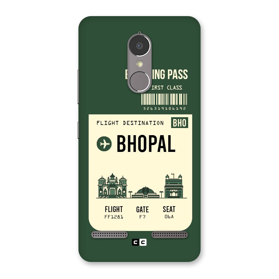 Bhopal Boarding Pass Back Case for Lenovo K6