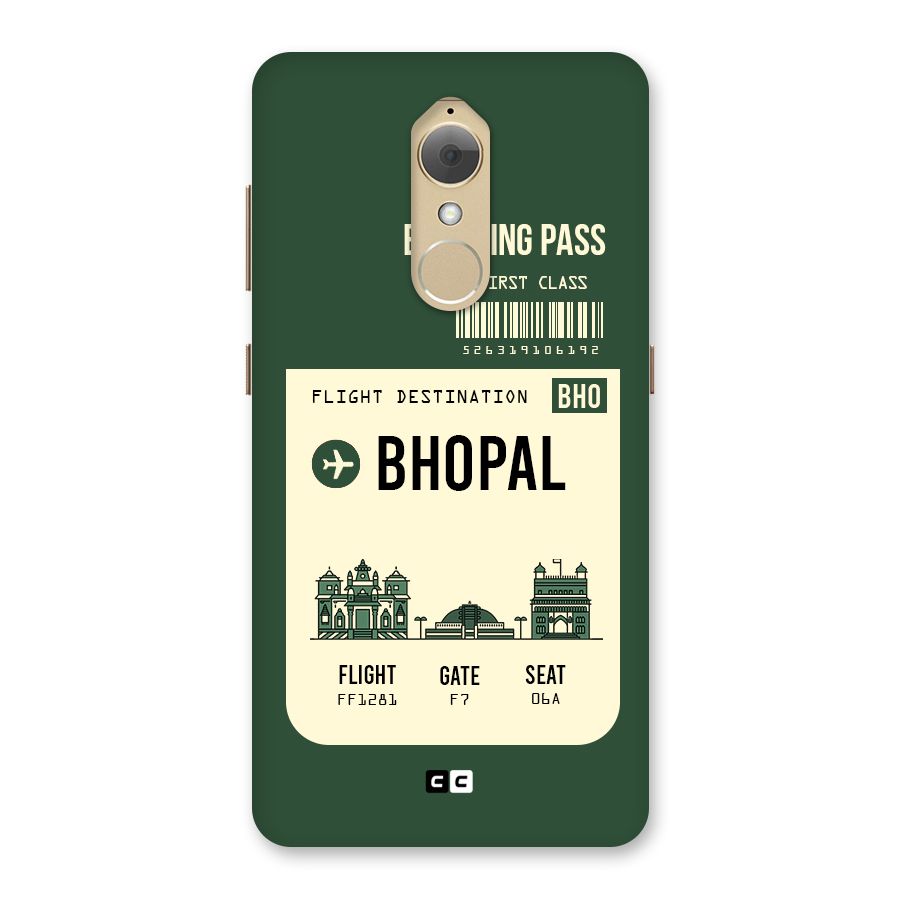 Bhopal Boarding Pass Back Case for Lenovo K8