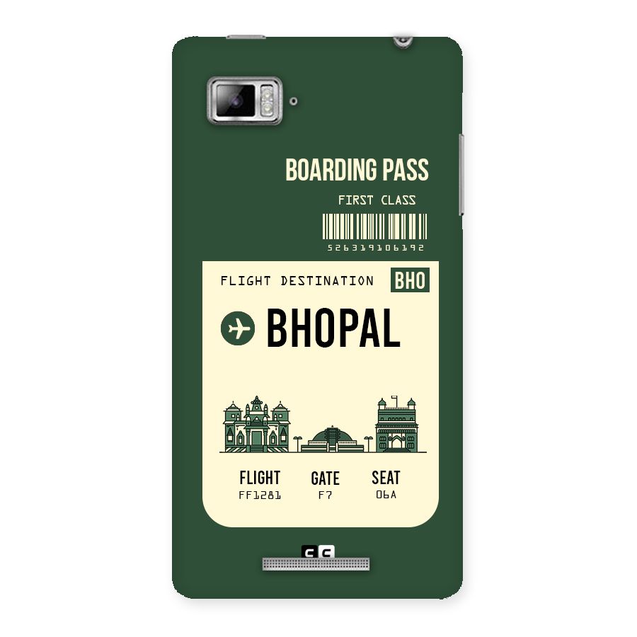 Bhopal Boarding Pass Back Case for Lenovo Vibe Z K910