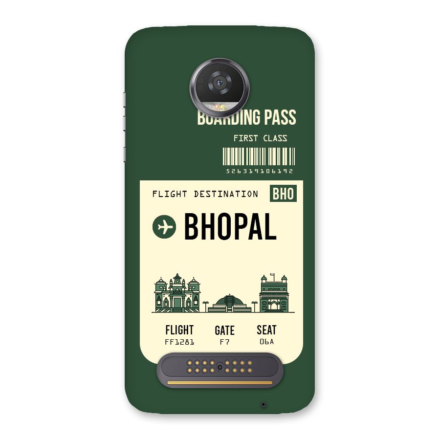 Bhopal Boarding Pass Back Case for Moto Z2 Play
