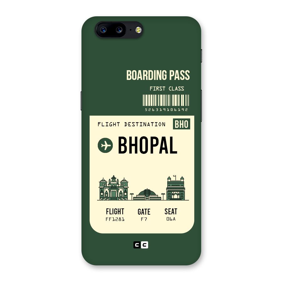 Bhopal Boarding Pass Back Case for OnePlus 5