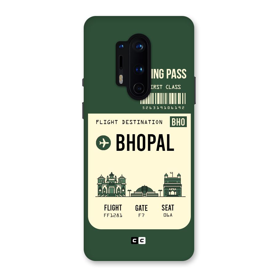 Bhopal Boarding Pass Back Case for OnePlus 8 Pro